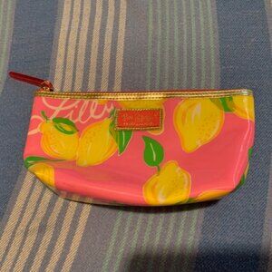 Lilly Pulitzer Pink with Lemons Cosmetic Pouch